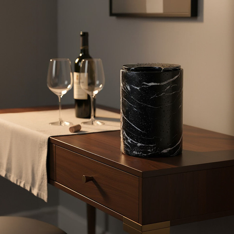 Salmo Black Marble Office Ice Bucket