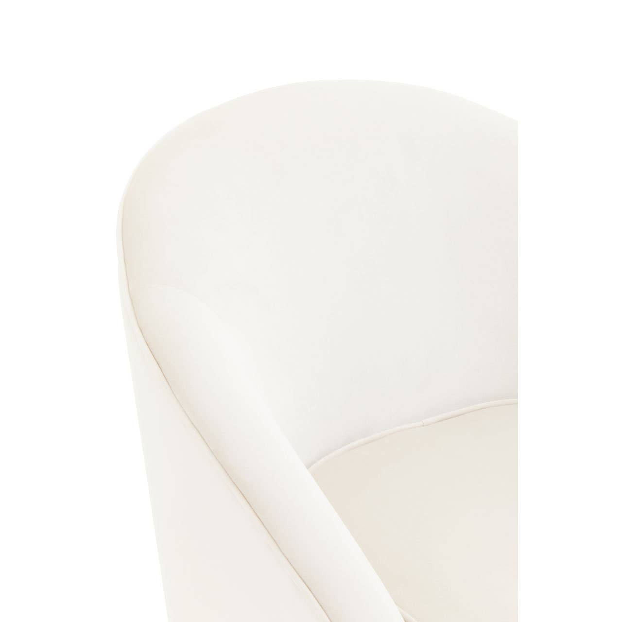 Yasmeen Beige Velvet Accent Armchair with Gold Legs – Modern Boutique Seating for Elegant Interiors