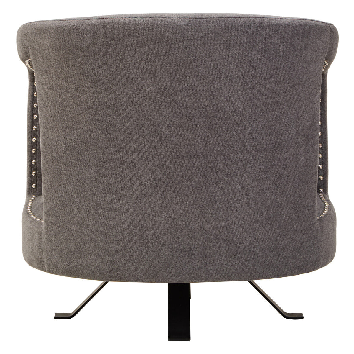 Hesia Ash Velvet Swivel Chair