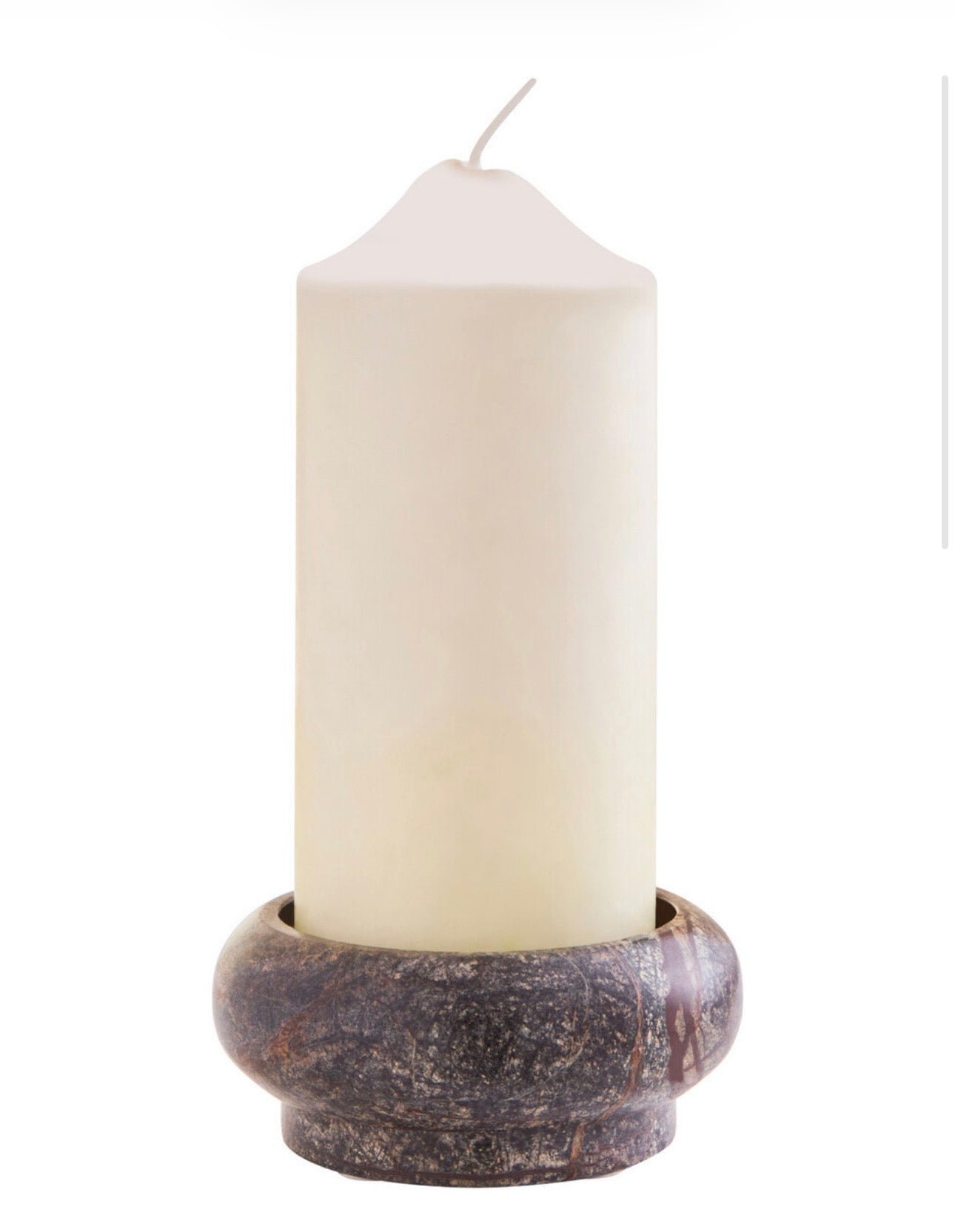 Forest Green Marble Candle Holder