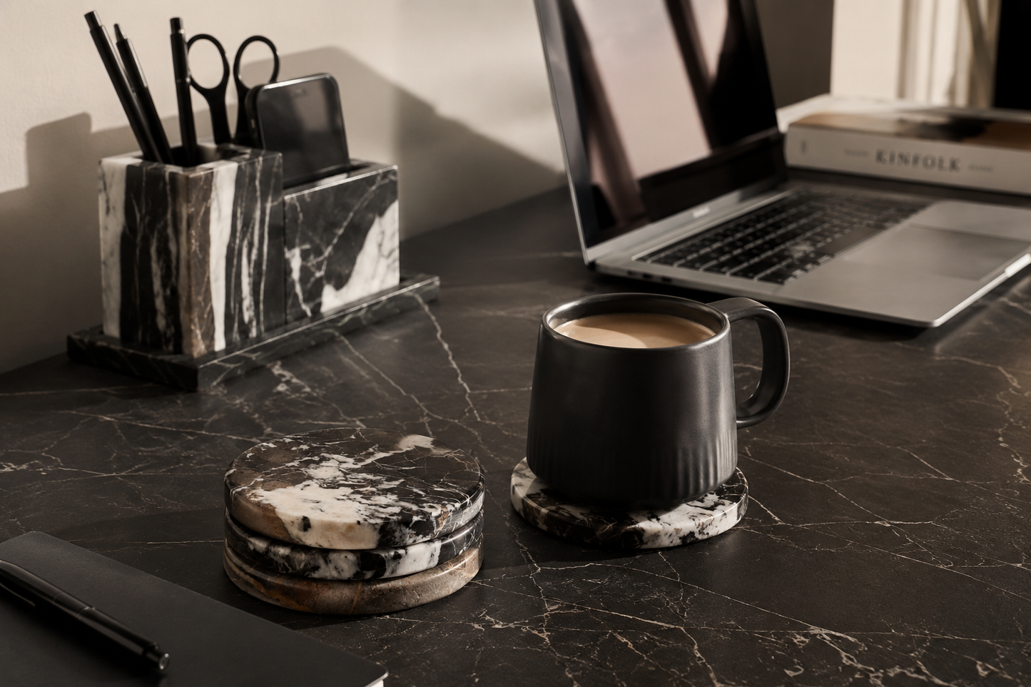 Black Marble Coasters