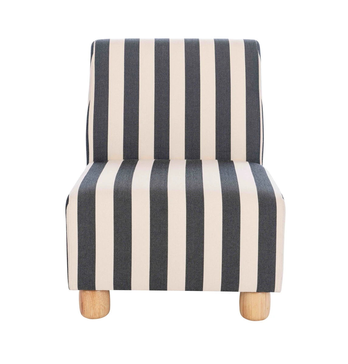 Parla Black & White Stripe Office Chair