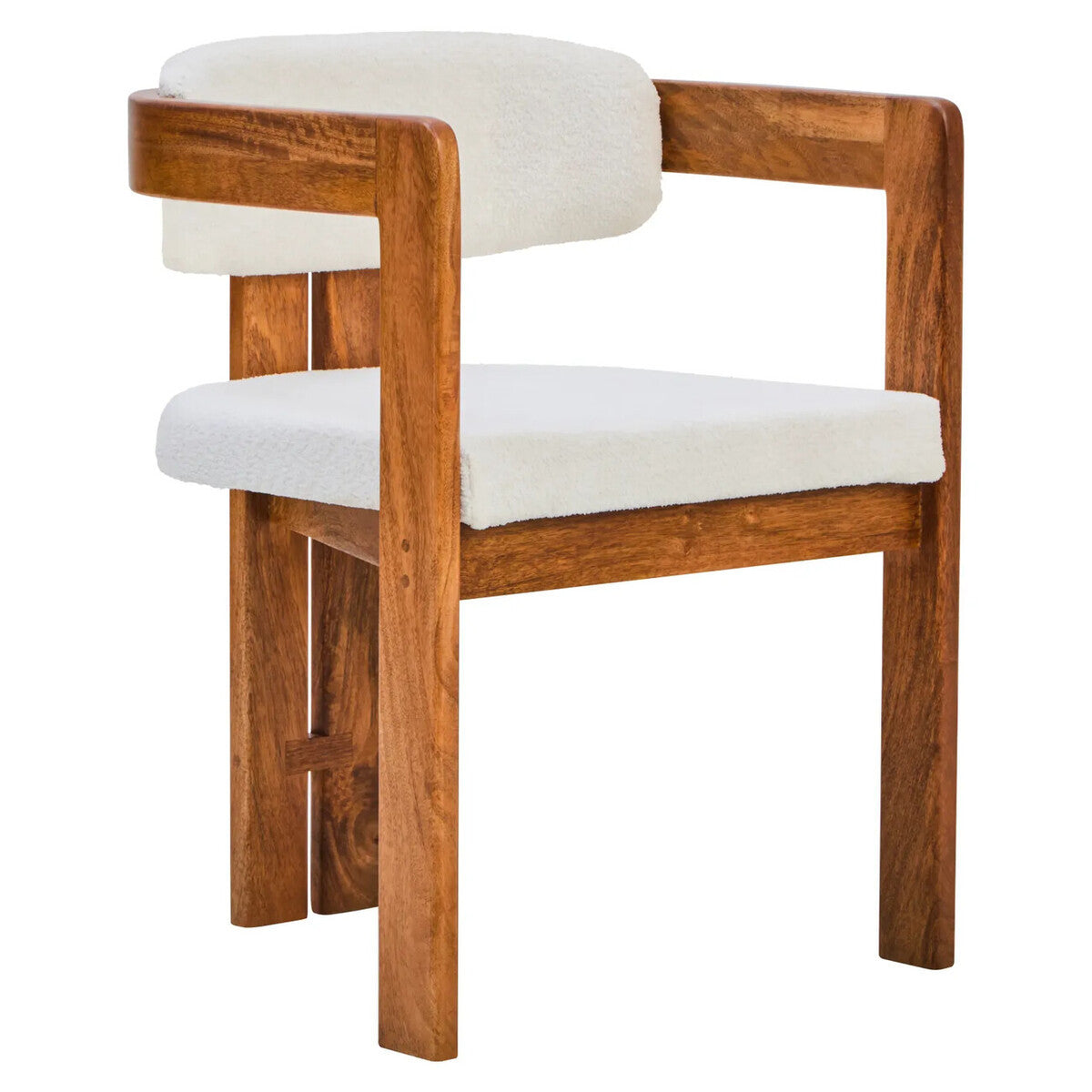 Toro Boucle and Mango Wood Chair