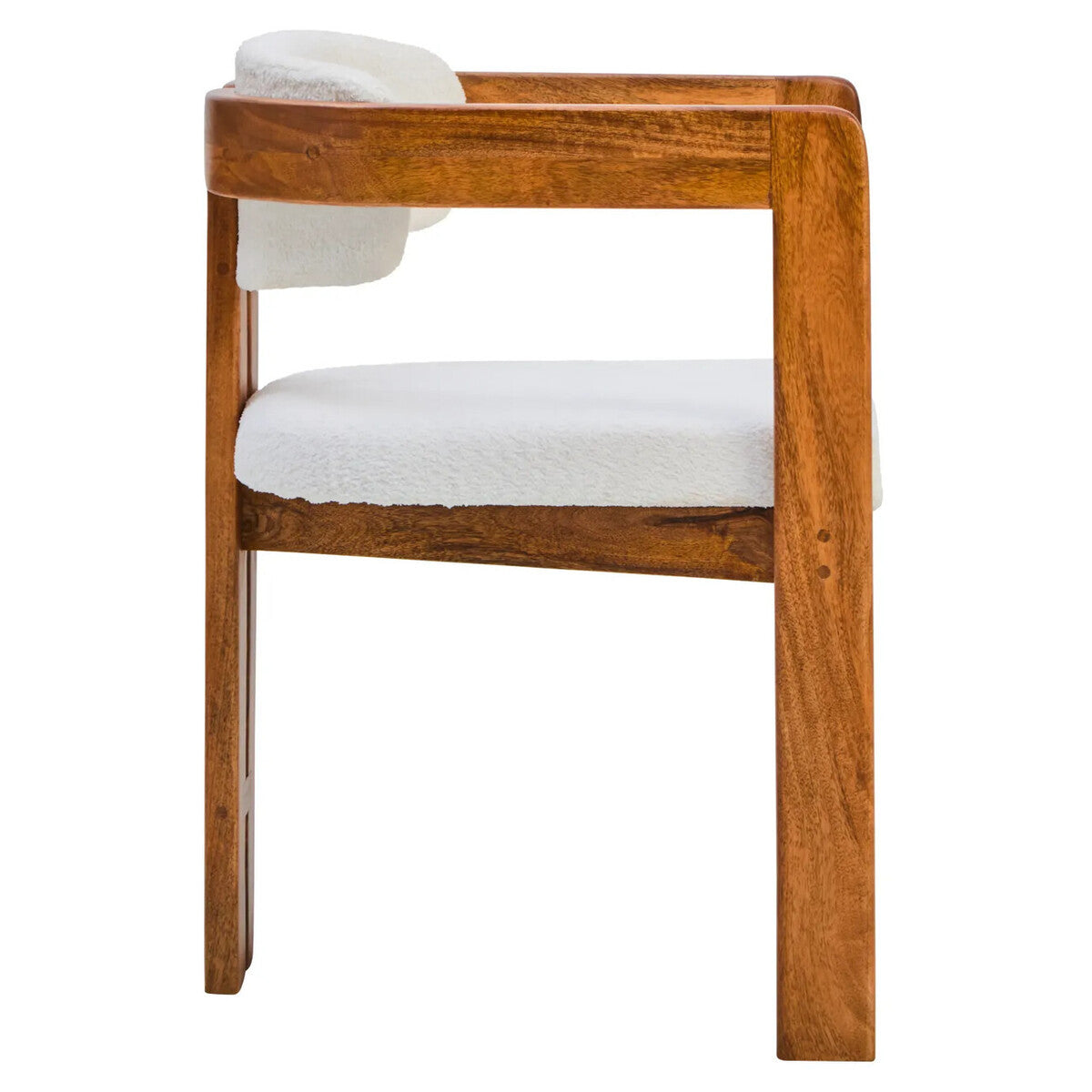 Toro Boucle and Mango Wood Chair