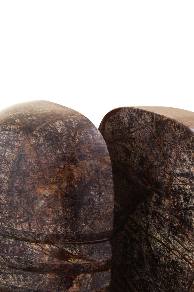Forest Green Marble Bookends