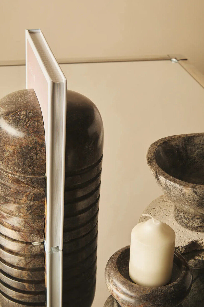 Forest Green Marble Bookends