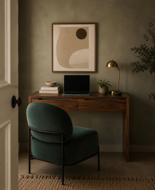 The Haya Green Velvet Chair