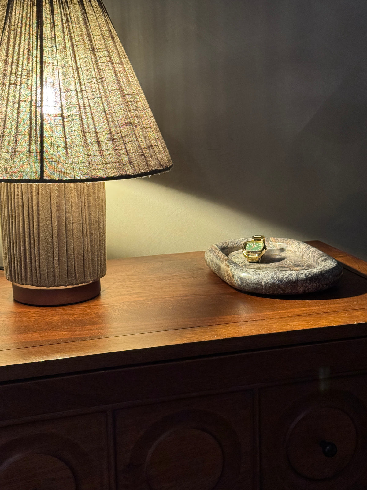Marble Desk Catch All - Forest Green