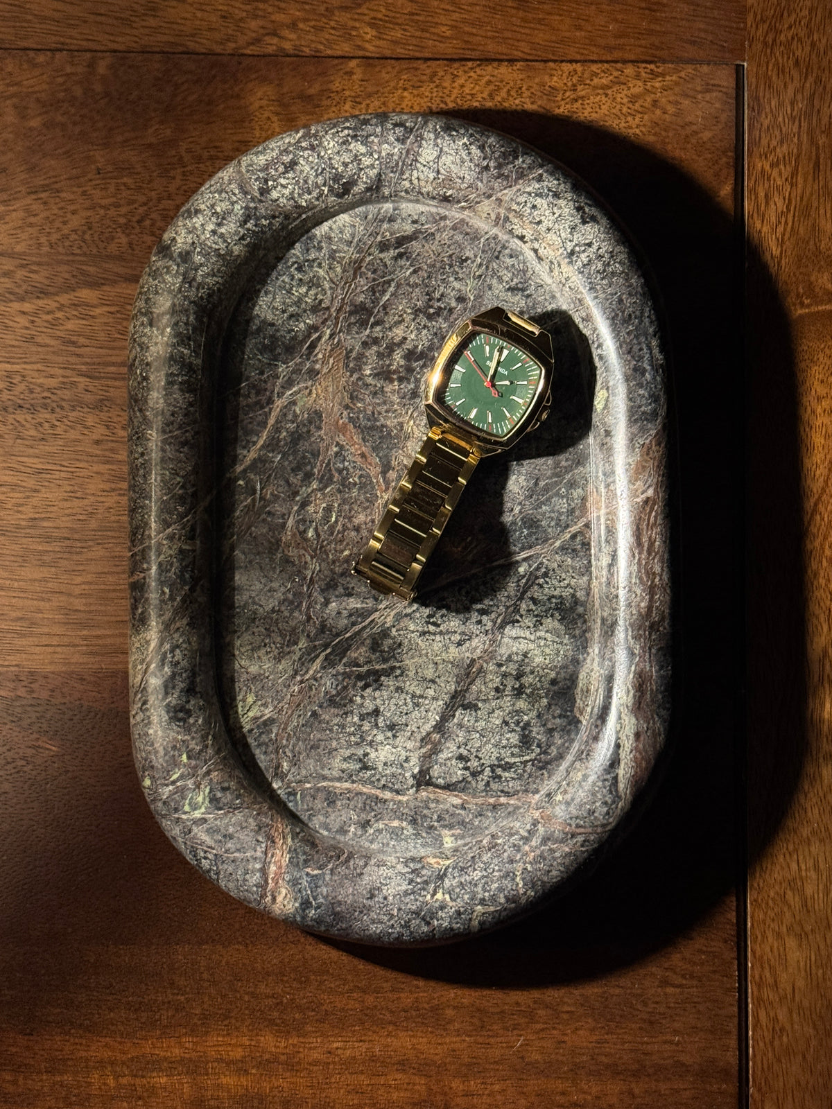 Marble Desk Catch All - Forest Green