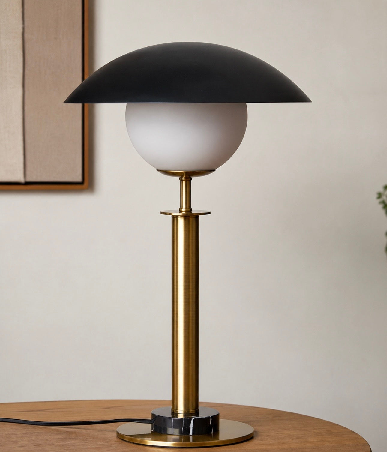 Octavia Gold Finish Metal Table Lamp