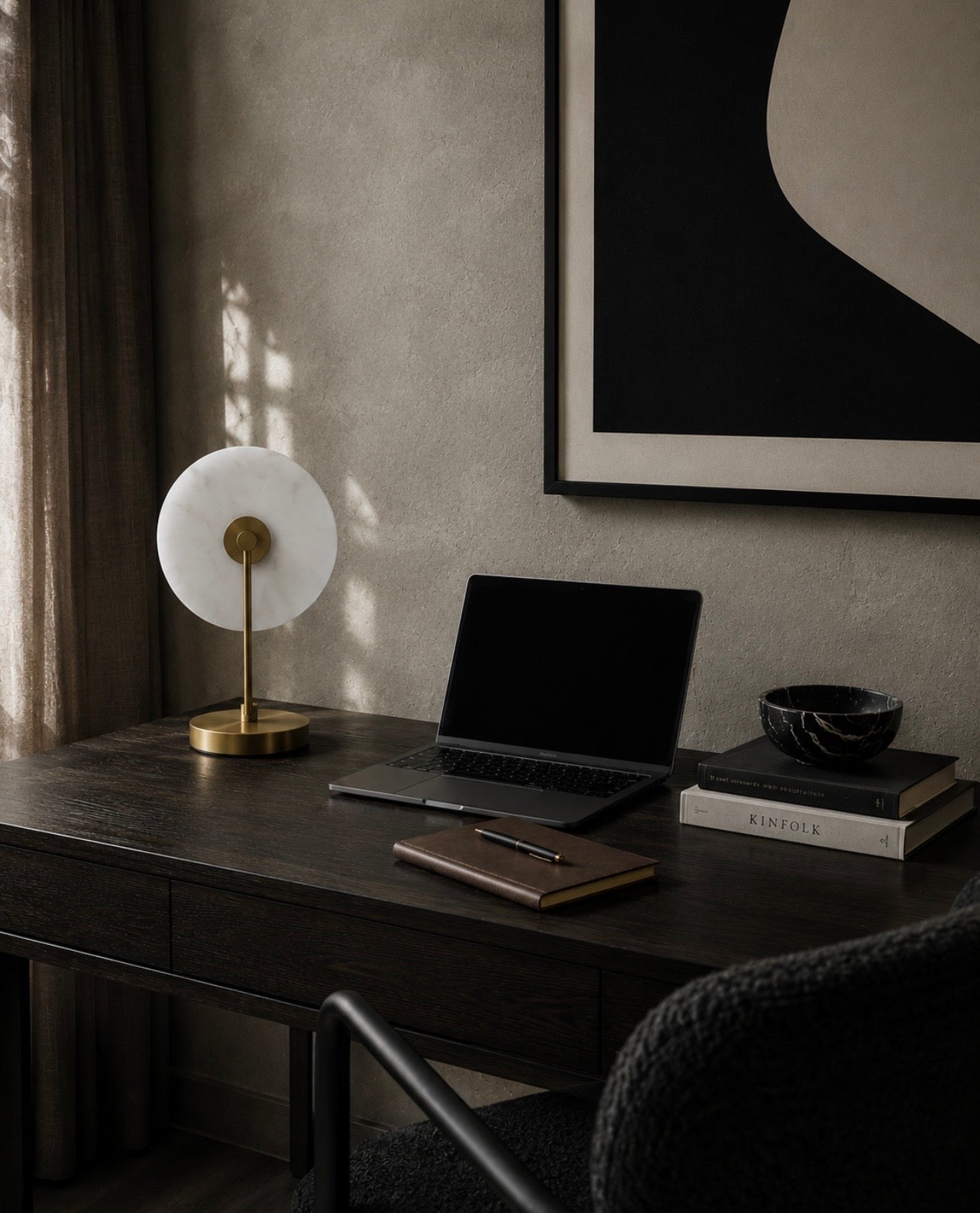 Waldorf White Marble And Gold Finish Table Lamp