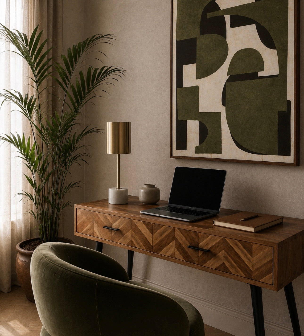 Palais Table Lamp with Marble Base