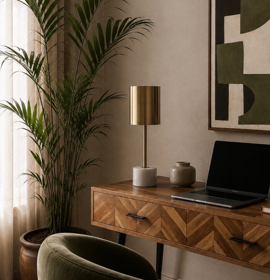 Palais Table Lamp with Marble Base