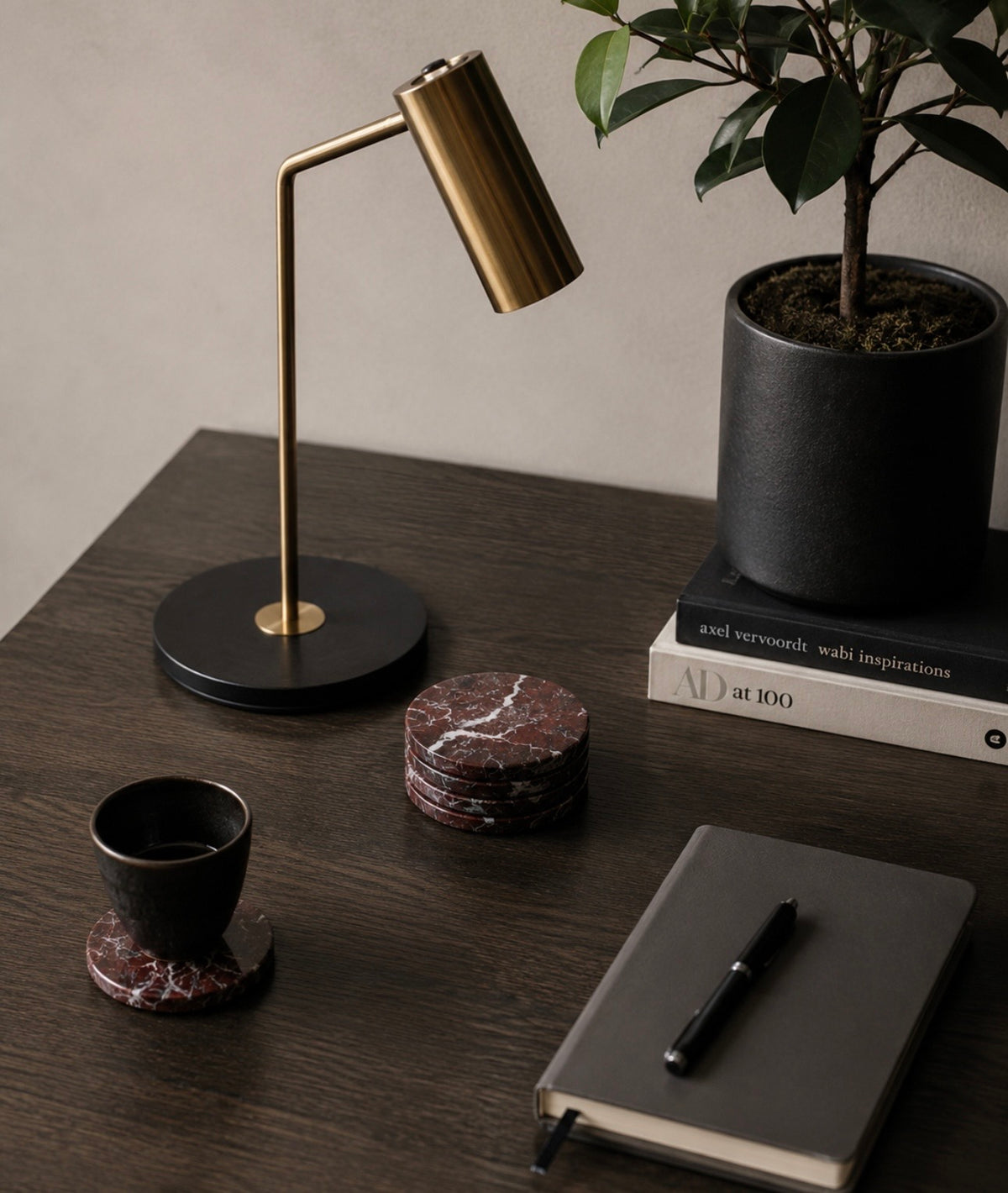 Red Marble Coasters