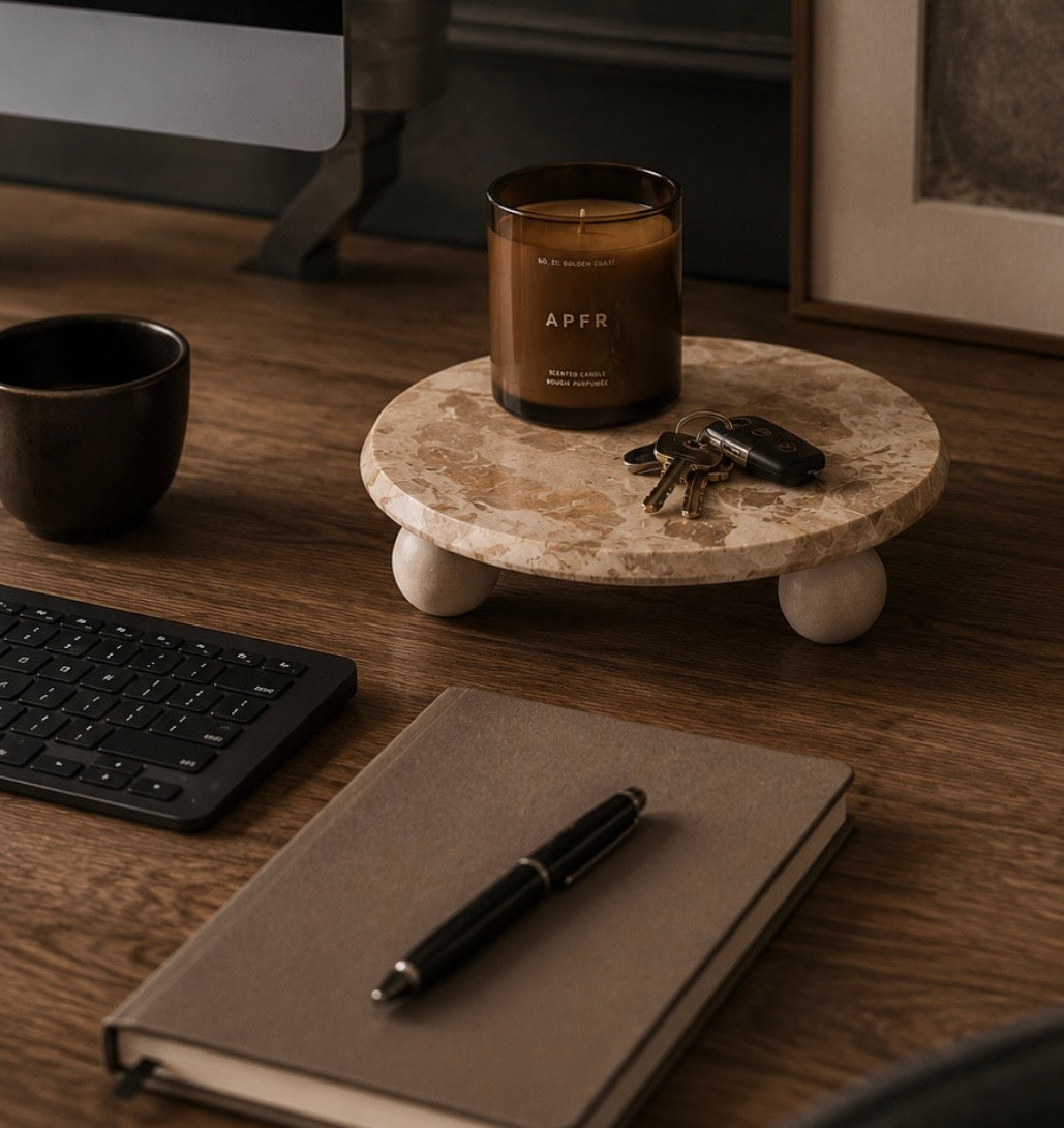 Santino Chocolate Marble Riser