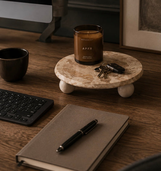 Santino Chocolate Marble Riser