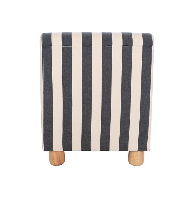 Parla Black & White Stripe Office Chair