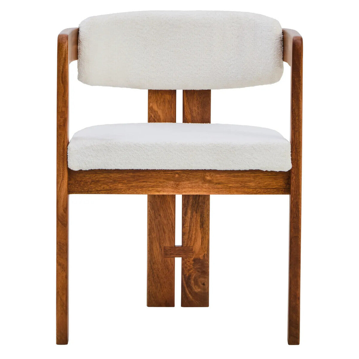 Toro Boucle and Mango Wood Chair