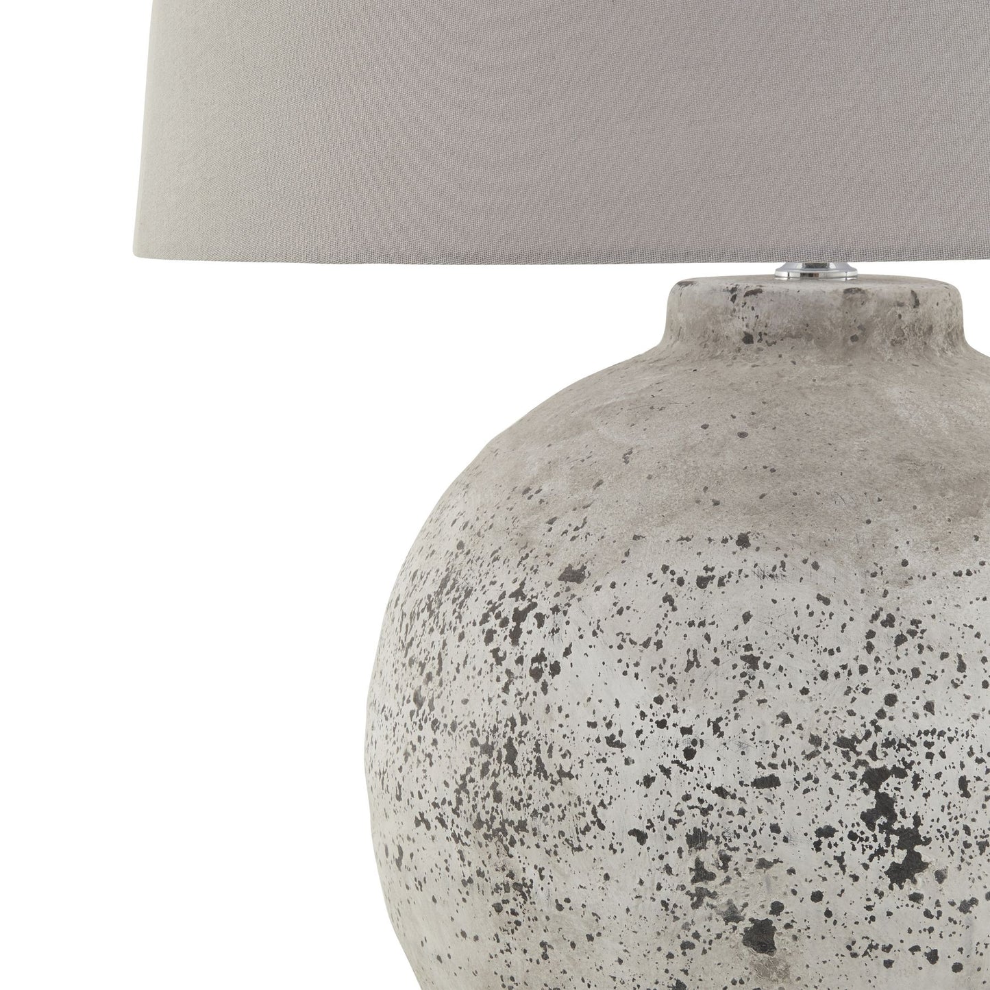 Tiber Stone Ceramic Desk Lamp – Grey Shade